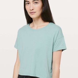 Lululemon Cates Tee light Rip Tide
